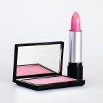 Close-Up Photo of Pink Lipstick and Blush-On